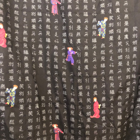 Chico’s Oriental Design Button Down Top Silk Sz 0 - Picture 7 of 12